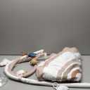 Baby Play Gym Mat, Tummy Time Activity Mat with 7 Detachable Toys and 12 Milestone Cards for Stage-Based Sensory and Motor Skill Development, Washable Play Mats for Infant, Newborn Baby Essentials (Rainbow)