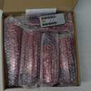 Flameless LED Candles with Timer 5 Pc Flickering Flameless Candles for Romantic Ambiance and Home Decoration Stable Acrylic Shell, with Embedded Star String Battery Operated Candles Red