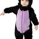 Dcohmch Toddler Baby Black Cat Costume Cute Hooded Jumpsuit Zipper Snowsuit Infant Boy Girl Warm Winter Clothes 0-3T (12-18 Months)
