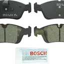 BOSCH BC781 QuietCast Premium Ceramic Disc Brake Pad Set - Compatible with Select BMW 323i, 325Ci, 325i, 325xi, Z4; FRONT