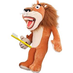 Tooth Fairy Plush Doll, Dental Plush Oral Health Presentation Puppet Lion Tooth Fairy Dental Educational Plush Large Size Doll with Teeth (Large Lion Doll)