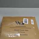 WARMDERN White Velvet Duvet Cover Set King Size, Luxury Milk Velvet Bedding Duvet Cover with Zipper Closure, 3pcs Ultra Soft Duvet Covers for All Seasons, 104" x 90", White