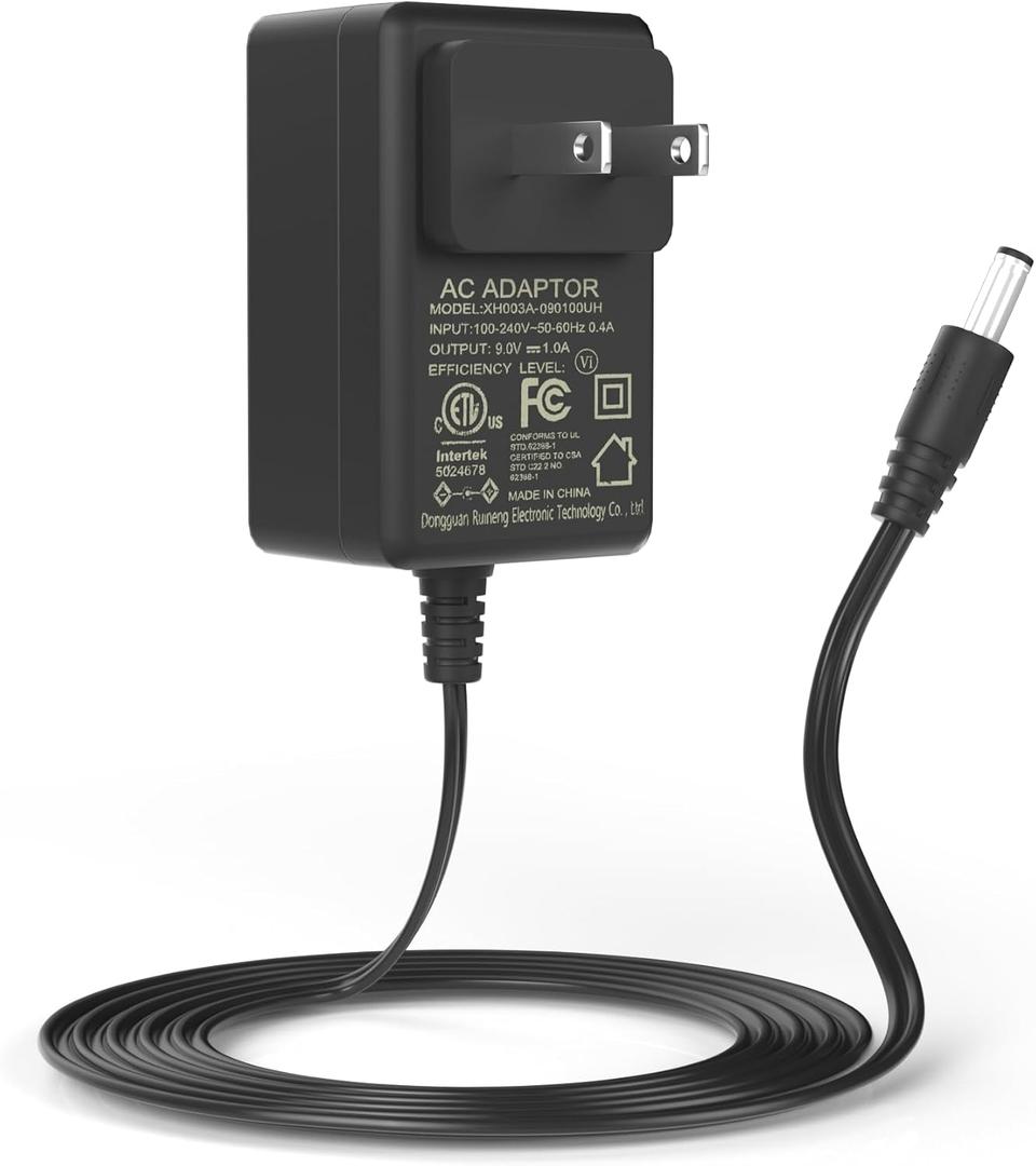 9V 1A Power Supply Adapter for Arduino UNO MEGA, 5.5mm x 2.1mm