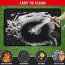 60 x 40 inch Under Grill Mats for Outdoor Grill, Double-Sided Fireproof, Oil and Waterproof Protective Mat for Grass and Deck, Outerdoor BBQ Fire Pit Fireplace Mat