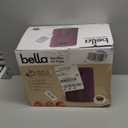 bella 4Qt Slim Air Fryer, Fits-anywhere Kitchenware, EverGood Ceramic Nonstick Coating, Adjustable Temperature, 6 Preset Cooking Options, 60 Min Auto Shutoff w Audible Tone, 3.3lb Capacity, Plum