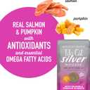 Tiki Cat Silver Mousse, with Salmon & Pumpkin in Broth, Silky Smooth Nutrient Rich Formulated for Older Cats Aged 11+, 2.9 oz. Pouch (12 Count)