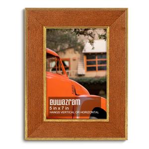 euwazram Suede A4 Frame - Single Frame, Elegant Brown 8.27x11.69 inch Picture Frame, A4 Poster Frame for Artwork, Puzzles, Photos, Movie Posters, and Wall Display