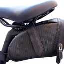 Bicycle Seat Bag Water Proof,Bike Pack Under Seat,Wedge Saddle Bag for Bike,Cycling Accessories (black)