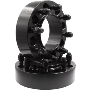 Wheel Accessories Parts 2 Pcs Steel Hub Centric Wheel Spacers 8 on 6.50 2 Inch Thick M14x1.5 14x1.5 Thread Stud Fits 2011+ Ram 2500 3500 Single Rear Wheel  2012-19 Dually Rear Wheel Front