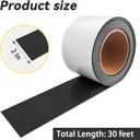 Magnetic Dry Erase Label Roll - 2" Wide x 30ft Long Jumbo Size, Reusable Whiteboard Magnetic Tape, Self-Cut Strips for Toolbox, Cabinet, Whiteboard, Classroom, Garage & Warehouse Organization