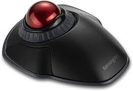Kensington Orbit Wireless Trackball with Scroll Ring - Black-Red (K70990WW)