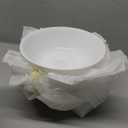 DELLING 1.3 Qt / 43 Oz Serving Bowls Set for Pasta, Salad and More - 6 Pack White Dishes