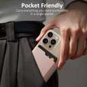 2 x magsafe wallet magnetic for iphone mag safe wallet magnetic phone 2-card holder for iphone 15/14/13/12/pro max Series (Light pinke)