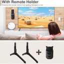 TV Base Stand for Samsung TV Legs Replacement Only for UN50TU7000FXZA UN55TU7000FXZA UN58TU7000FXZA UN50TU7000 UN55TU7000 Not Universal TV Legs for Samsung with Remote Holder Only for Model We List
