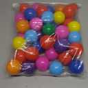 Playz Soft Plastic Mini Ball Pit Balls 50 Count - w/ 8 Vibrant Colors - Crush Proof, No Sharp Edges, Non Toxic, Phthalate & BPA Free for Baby Toddler Ball Pit, Play Tents & Tunnels Indoor & Outdoor