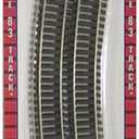 Atlas HO Scale Code 83 22" Radius Curve 6-Pack Model Train Track, Medium