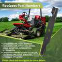 Keycci 187256 Lawn Mower Blades, Compatible with 54" Hu-sqvarna EZ5426, GT2254, GTB54A Lawn Mower, Replace 532187254 532187256 539112053 6 Pack