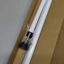 Sliding Door Security Bar, 17-55 Inches Adjustable Window Security Bars, 1 Inch Heavy Duty Sliding Door Lock Bar with Rubber Tips, Sliding Glass Door Security Bar for Home Apartment (White)