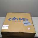 Drive Medical 11148-1 Folding Steel Bedside Commode Chair, Portable Toilet, Supports Individuals Weighing Up To 350 Lbs, with 7.5 Qt. Bucket and 13.5 Inch Seat, Grey