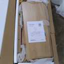 Garvee 46 Inch Shoe Cabinet with Fluted Door, 5-Tier Storage with 4 Adjustable Shelves, Rustic Entryway Shoe Bench for Hallway, Wood