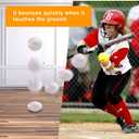 Urspasol Foam Baseballs Soft Baseballs 12 Pack with Mesh Bag 9 inch Practice Baseball Tballs Faom Balls for Kids Safe for Youth Teenager Throwing, Catching and Batting,Fielding White