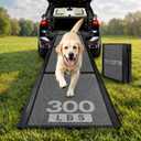 Dog Ramp for Large Pets, 71" L x 20" W, 300LBS Capacities Aluminum Pet Ramp