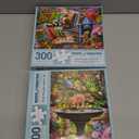 Bits and Pieces 300 Piece Puzzles for Adults Cat Puzzle 2-Pack - 300 Large Pieces 18" x 24" Jigsaw Puzzles, Larry Jones, No 2 Pieces Alike