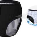 Reusable Swim Diapers for Adults Waterproof Leakproof Incontinence Swimwear Underwear for Men and Women with Special NeedsBlack 2XL