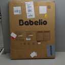 BABELIO Baby Gate for Doorways and Stairs, 31-36" Pet Gate with Wide Walk Thru Door and Lock Indicator, No Drill Pressure Mounted Safety Gate with Double Lock and Self-Closing, White