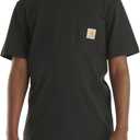 Carhartt Kids' Short Sleeve Pocket T-Shirt Tee Shirt (Black,  S-8/ 10)