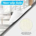 20 Pairs Bulk Disposable Slippers, White Soft Coral Fleece Spa Slippers for Guests, Comfortable Non-slip Closed Toe Slippers for Adults Hotel Travel Party House Bathroom