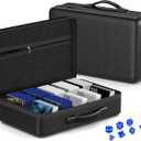 Vitula 12002200 Cards Case Fits for MTG, Cards Against Humanity, Yugioh, Portable Card Storage Box with a Dice Set Used to Storage Trading Card or Game Card (L, Black)