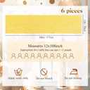 Newwiee 54 Pcs Gold Sequin Chair Sashes and Table Runners, 48 Sequin Chair Bows, 6 Glitter Table Runners for Birthday Party Wedding Banquet Holiday Decorations