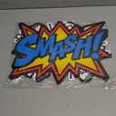 Bigtime Signs 12 Pieces Super Hero Stickers - Superhero Party Decorations for Birthday - Superhero Themed Party Favors - 12"x16" Sound Effect Signs for Kids - Boom Pow Sign and Decorations