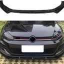 Front Bumper Lip Spoiler Splitter Fit for Compatible with Volkswagen VW Golf GTI/Golf R/R-line MK7 7.5 2015-2021 Air Chin Body Kit Accessories (Gloss Black)