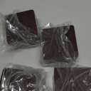 Ezprotekt 2 Inch Bed and Furniture Risers, Square Heavy Duty Solid Steel Self-Adhesive Sofa Table Couch Dresser Risers, Supports 20,000 lbs,Protect Wood and Carpet Floors from Scratch(Brown, 4 Pack) (2" x 3.15")