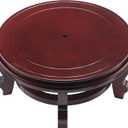 10 Inches Wooden Planter Stand Indoor Chinese Vase Fishbowl Display Stands Asian Vase Pot Traditional Stands for Home Indoor Plants Outdoor Decoration