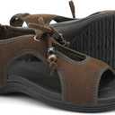 UBFEN Womens Walking Sandals Comfortable with Arch Support (Brown)