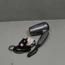 Conair Travel Hair Dryer with Dual Voltage, 1875W Compact Blow Dryer with Folding Handle, Gray
