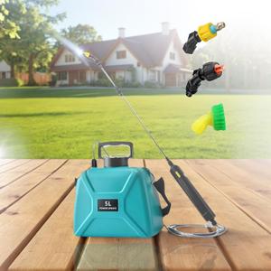 Battery Powered Backpack Sprayer 1.35Gal - Electric Weed Control with 3 Nozzles, Retractable Wand & Adjustable Strap | Lawn & Garden Use, Yard Sprayer & Durable Sprayers