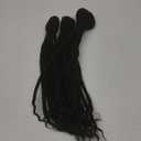 Real Human Hair Micro Locs with Curly Ends 0.1cm Width 14inch 50strands Full Handmade Soft Natural Black Dreadlock Extension Human Hair Sister Locks for Women/Men/Girls Can Be Dyed and Bleached