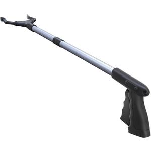 2024 Upgrade PowerGrip T9, Grabber Reacher Tool, Wide Jaw, Foldable, Steel Cable, with 96 Grip Points for Firm Grip, 32" with Magnet (Black, 32 Inch)