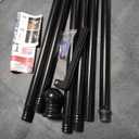 ZMTECH Flag Poles for Outside House Residential or Commerical, 1 Inch Tangle Free Flag Pole Kit for American Flag (Black-Light, 7FT)