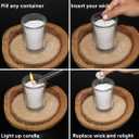 Simply Soson 10 lb White Unscented Pearled Candle, Sand Wax Candle, Long Lasting Powder, Refillable Natural Wax with 50 Wicks for Candle Making