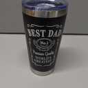 Winzsox Gifts for Dad Birthday, Christmas, Fathers Day - Dad Birthday Gift, Best Dad Ever Gifts, Gift Ideas for Dads from Daughter, Son - 20oz Insulated Mug Cup Tumbler, Stainless Steel