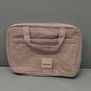 NISHEL Travel Toiletry Bag for women, Portable Hanging Organizer for Full-Sized Shampoo, Conditioner, Brushes Set, Makeup Accessories, Large Size, Pink