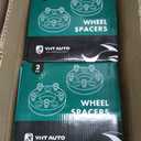 YHTAUTO 5x4.75 to 5x5.5 Wheel Adapters 2 Inch Compatible with Chevrolet, GMC, Cadillac, Pontiac, Tire Adapters w/ 12x1.5 & 12.9 Grade Studs, 74.1mm Center Bore 5 Lug 4PCS Black