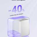 wegear USB C Fast Charging Charger, 30W Dual-Port GaN Nano Charger with Foldable Plug for iPhone 16/15 Series, iPad, Galaxy S24 Ultra and More Series, (White, 1 Pack)