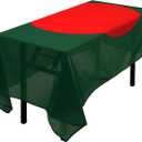 Rectangular Tablecloth Bangladesh Bangladeshi Flag Tablecloth Fade-Resistant Washable National Flag Tablecloth, Suitable for Kitchen Dining Family Gatherings and Outdoor Events,59 Inches * 83 Inches.