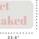 Get Naked Patterns Diatomite Stone Bath Mat Shower Mat Quick-Dry, Non-Slip, Easy to Clean for Bathroom Floor